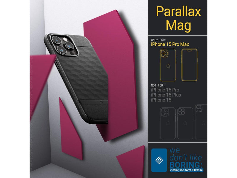 Spigen Caseology Parallax MagSafe - matte black - iPhone 15 Pro Max