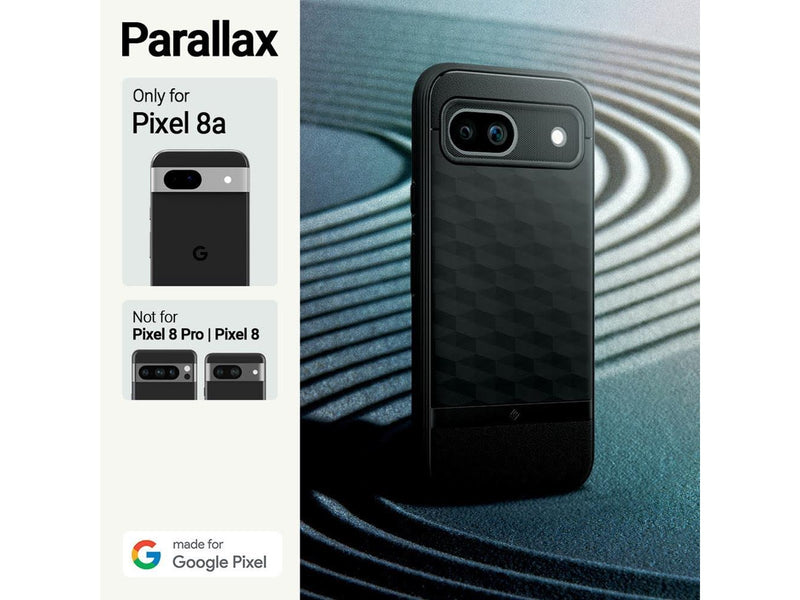 Spigen Caseology Parallax - matte black - Google Pixel 8a