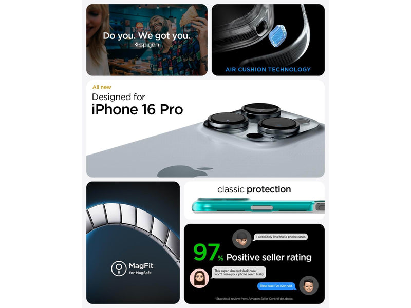 Spigen Classic C1 MagSafe - bondi blue - iPhone 16 Pro