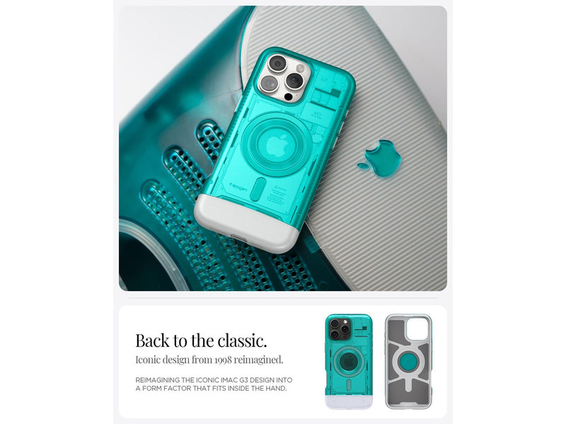 Spigen Classic C1 MagSafe - bondi blue - iPhone 16 Pro