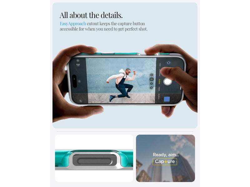 Spigen Classic C1 MagSafe - bondi blue - iPhone 16 Pro