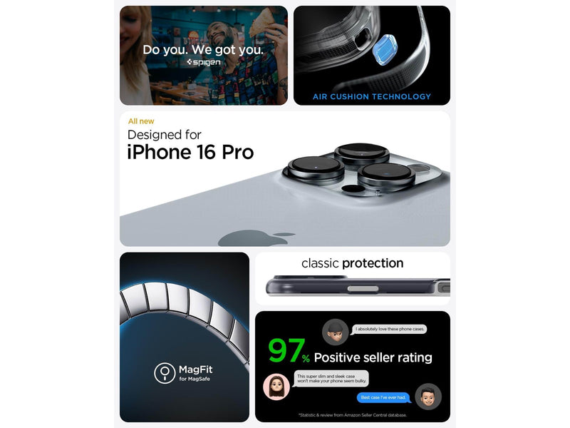 Spigen Classic C1 MagSafe - graphite - iPhone 16 Pro