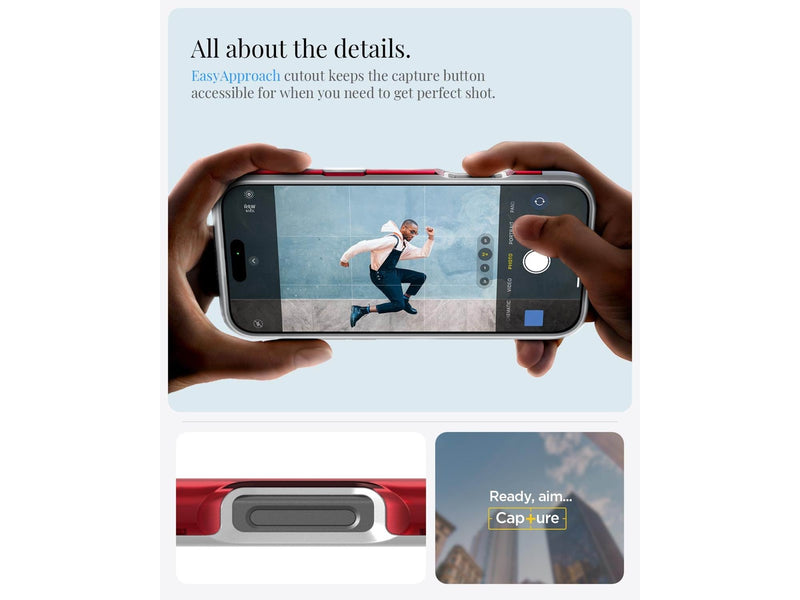 Spigen Classic C1 MagSafe - ruby - iPhone 16 Pro
