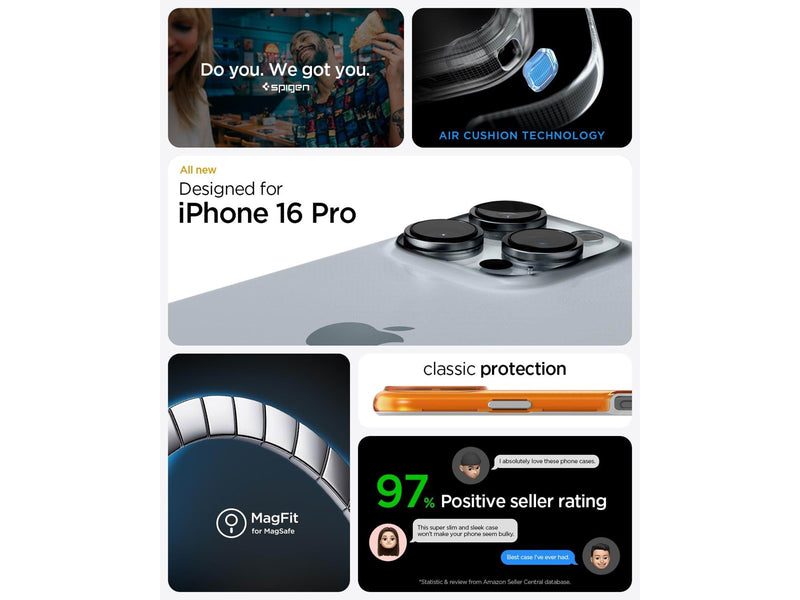 Spigen Classic C1 MagSafe - tangerine - iPhone 16 Pro