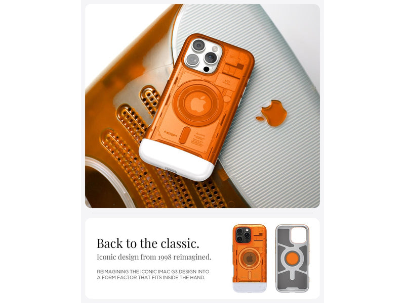 Spigen Classic C1 MagSafe - tangerine - iPhone 16 Pro