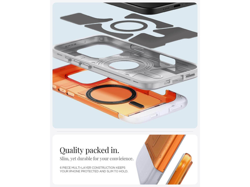 Spigen Classic C1 MagSafe - tangerine - iPhone 16 Pro