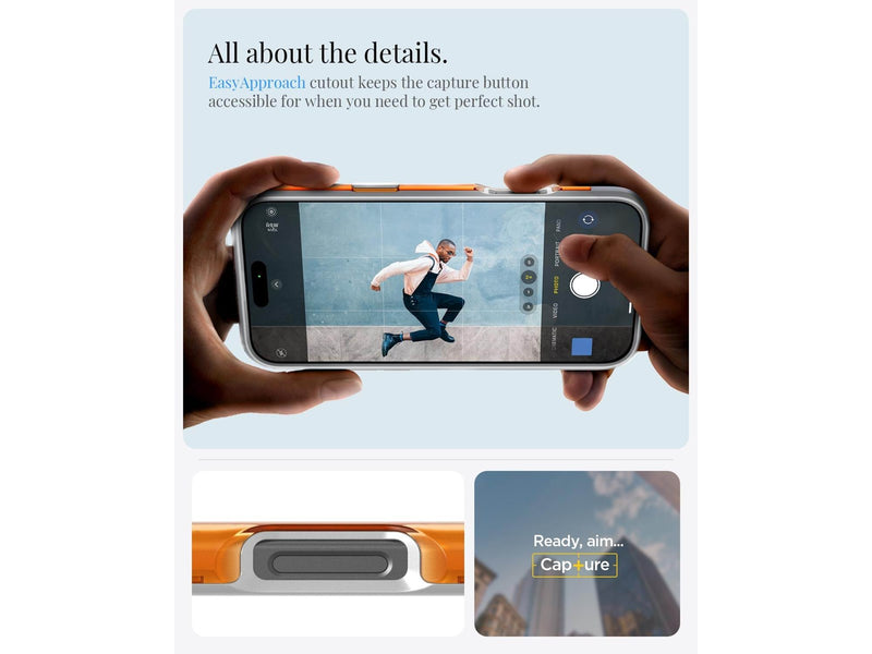 Spigen Classic C1 MagSafe - tangerine - iPhone 16 Pro