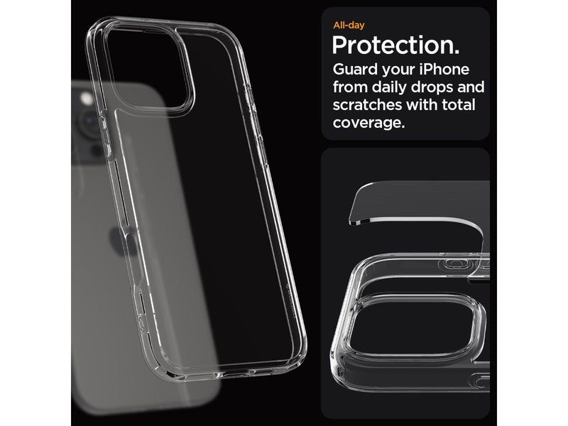 Spigen Crystal Hybrid - Crystal Clear - iPhone 16 Pro Max