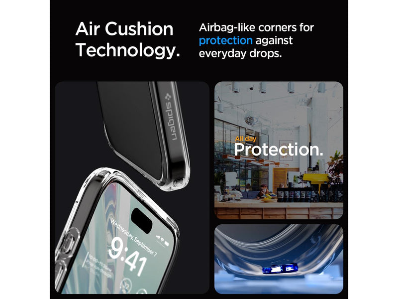 Spigen Crystal Hybrid - crystal clear - iPhone 15 Pro Max