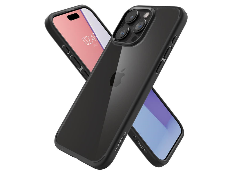 Spigen Crystal Hybrid - matte black - iPhone 15 Pro Max
