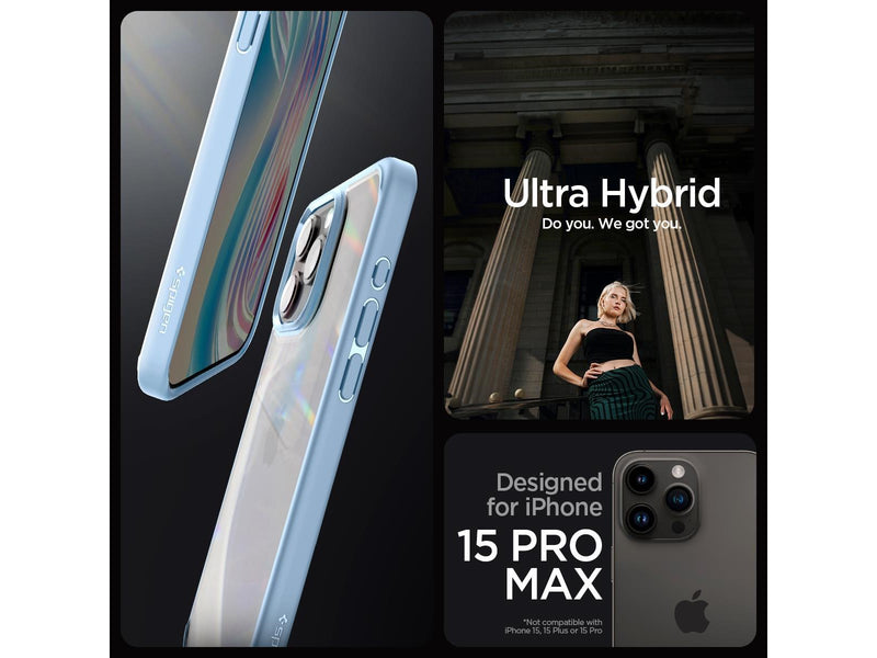 Spigen Crystal Hybrid - sierra blue - iPhone 15 Pro Max
