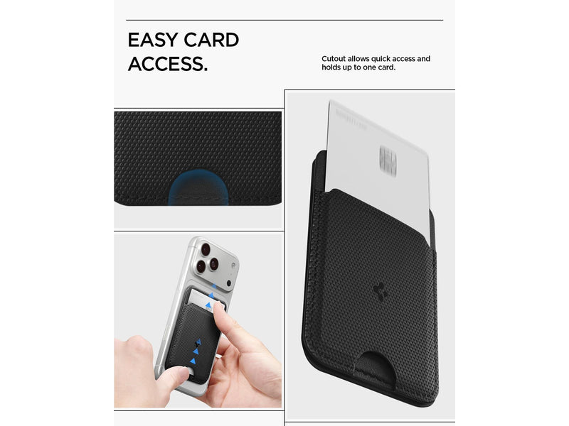 Spigen Slim Fold Tripod MagSafe Wallet 1 Card - black
