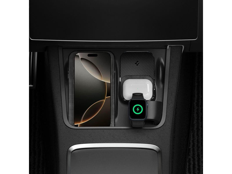 Spigen Tesla 3 in 1 Wireless Charging Hub Mount - black - Tesla Model Y/3
