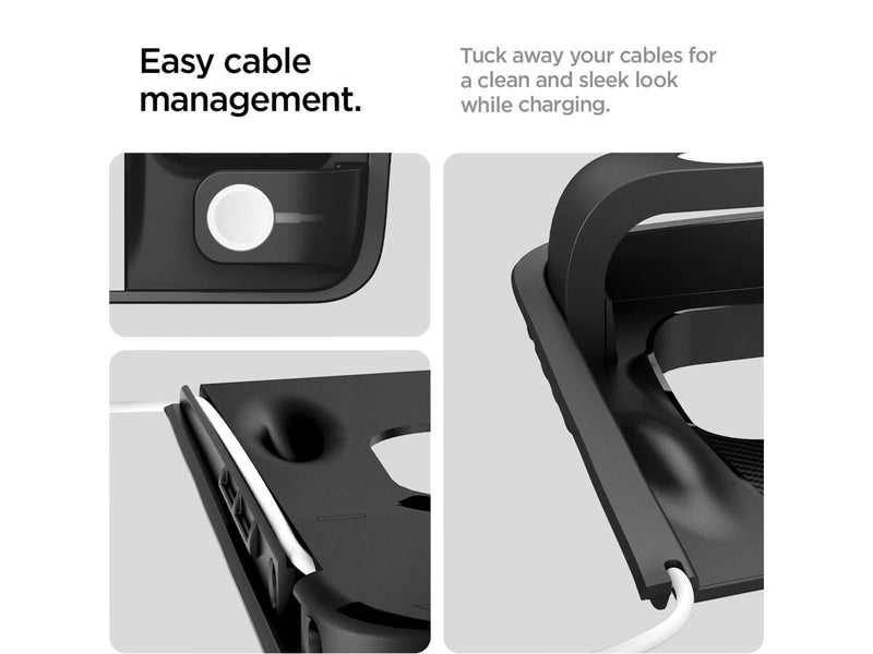 Spigen Tesla 3 in 1 Wireless Charging Hub Mount - black - Tesla Model Y/3