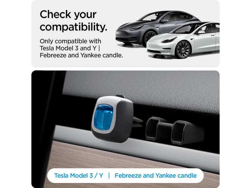 Spigen Tesla Air freshener Adapter - black - Tesla Model Y/3 2021/2022