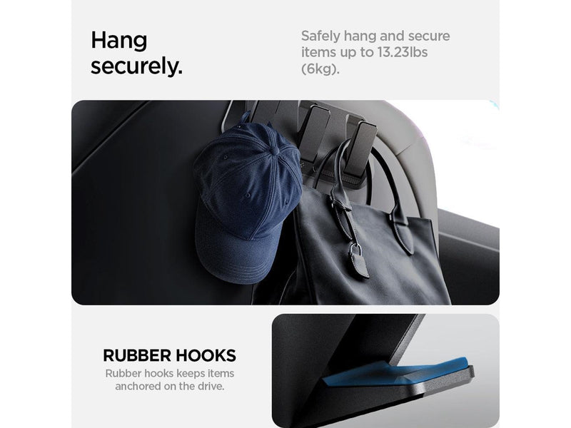 Spigen Tesla Car Seat Hook Holder - black - Tesla Model Y/3