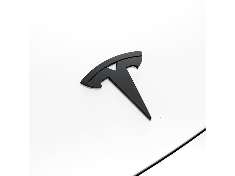 Spigen Tesla Front Emblem Logo Full Cover - black - Tesla Model 3 2024