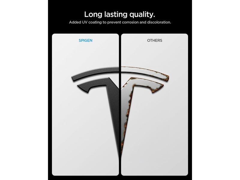 Spigen Tesla Front Emblem - black - Tesla Model YJuniper