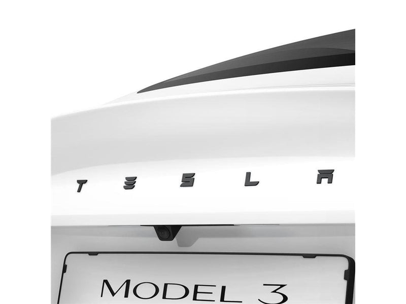 Spigen Tesla Rear Emblem Logo Full Cover - black - Tesla Model 3 2024