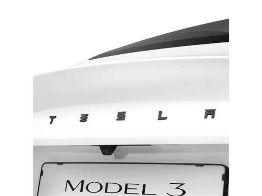Spigen Tesla Rear Emblem Logo Full Cover - black - Tesla Model 3 2024