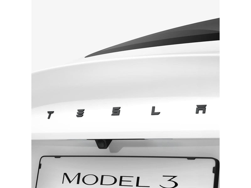 Spigen Tesla Rear Emblem Logo Full Cover - black - Tesla Model 3 2024