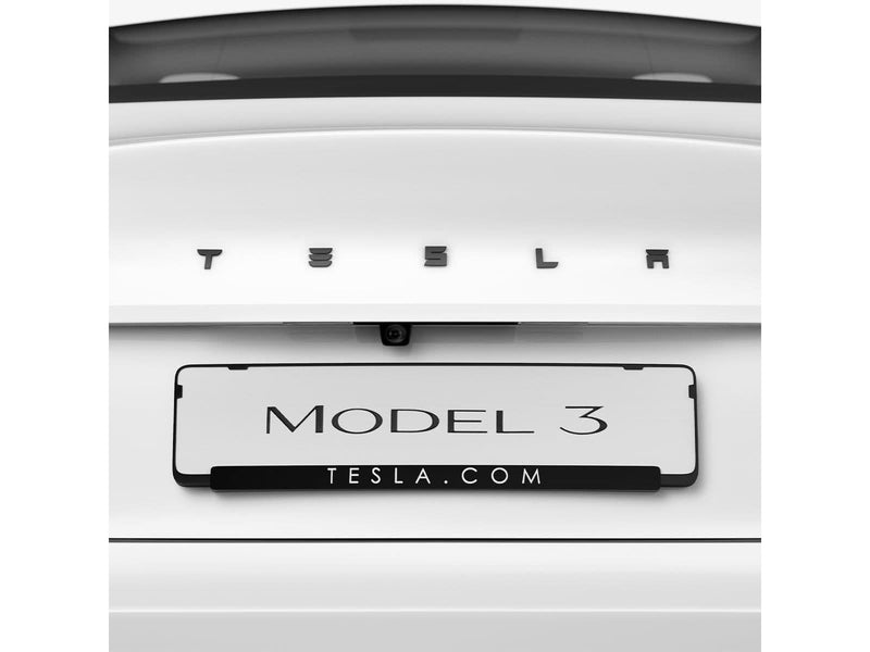 Spigen Tesla Rear Emblem Logo Full Cover - black - Tesla Model 3 2024