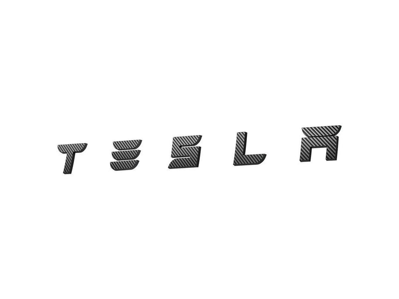 Spigen Tesla Rear Emblem Logo Full Cover - carbon - Tesla Model 3 2024