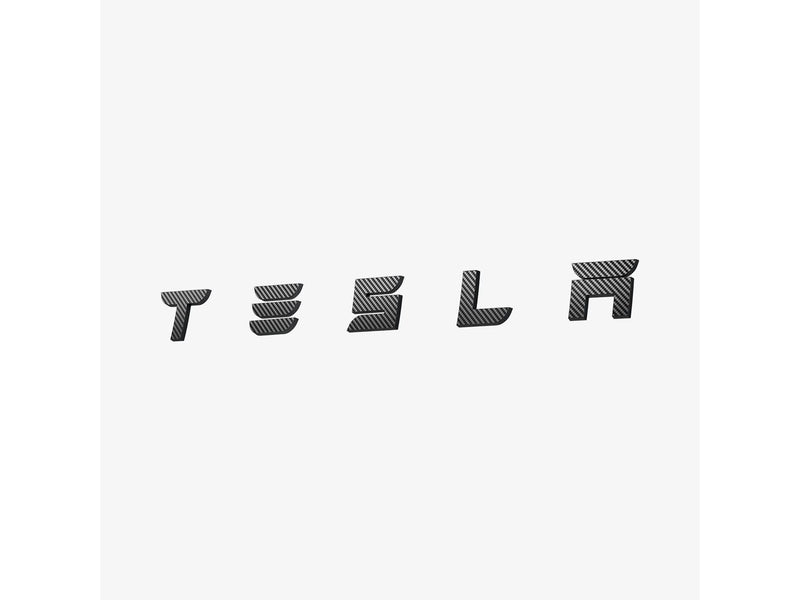 Spigen Tesla Rear Emblem Logo Full Cover - carbon - Tesla Model 3 2024