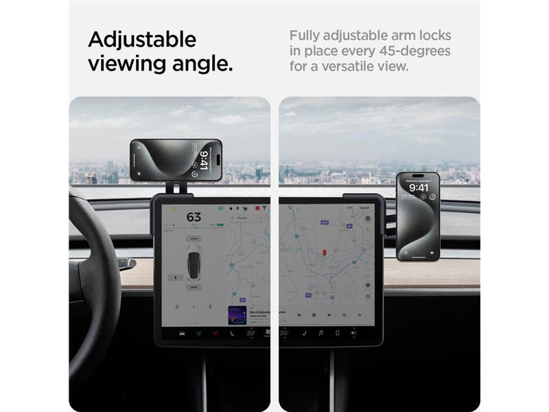 Spigen Tesla TapLock MagSafe Car Mount Holder - black - Screen