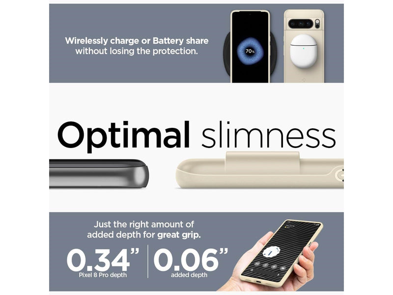 Spigen Thin Fit - mute beige - Google Pixel 8 Pro
