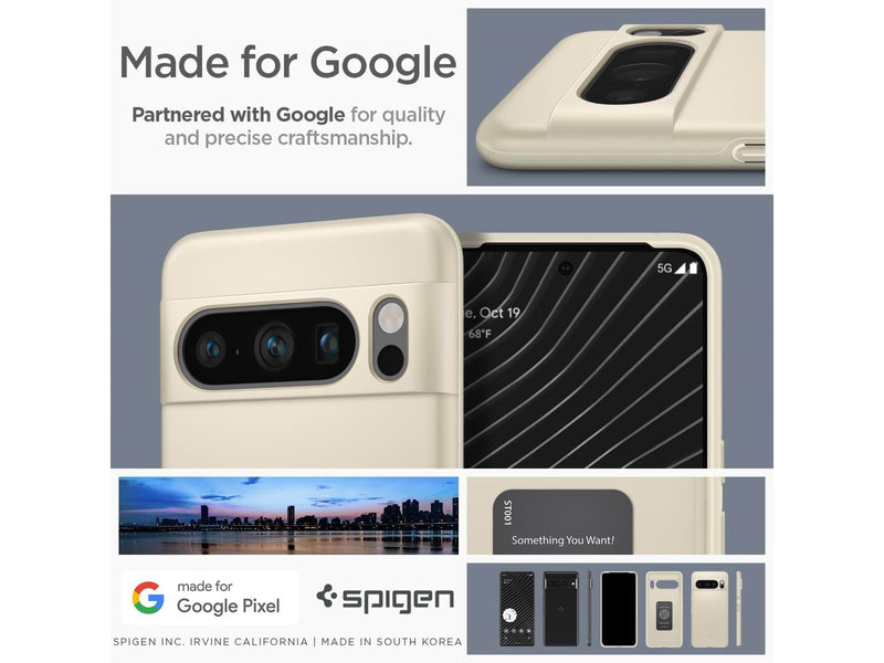 Spigen Thin Fit - mute beige - Google Pixel 8 Pro
