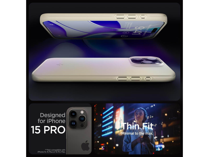 Spigen Thin Fit - mute beige - iPhone 15 Pro