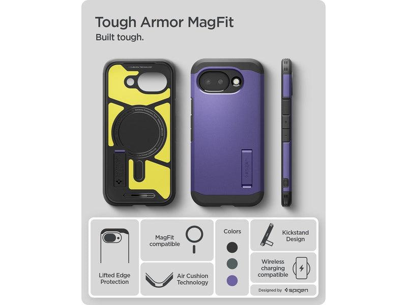 Spigen Tough Armor MagSafe - Ash Violet - Google Pixel 10a