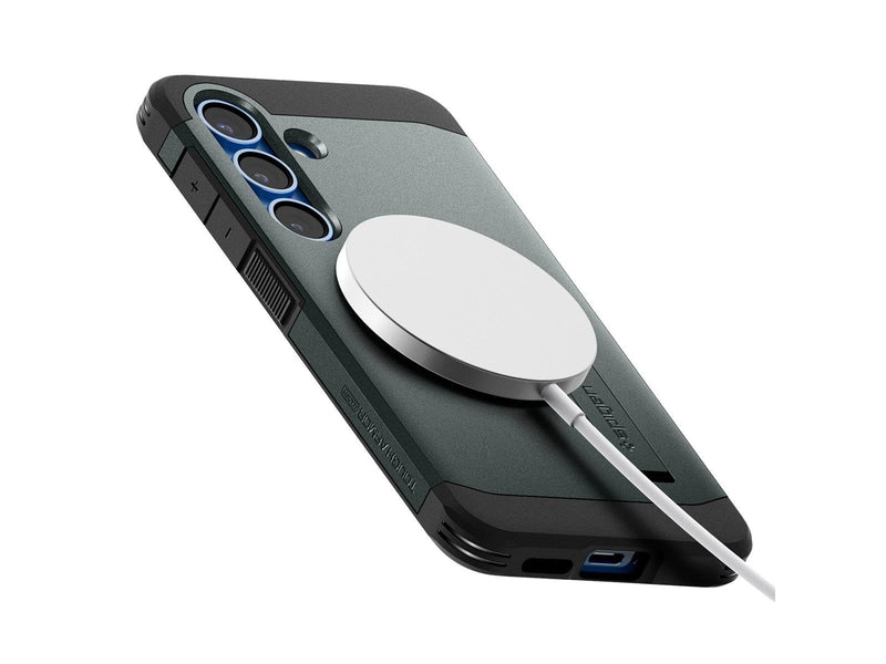 Spigen Tough Armor MagSafe - abyss green - Samsung Galaxy S25