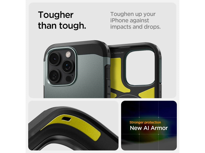 Spigen Tough Armor MagSafe - abyss green - iPhone 16 Pro