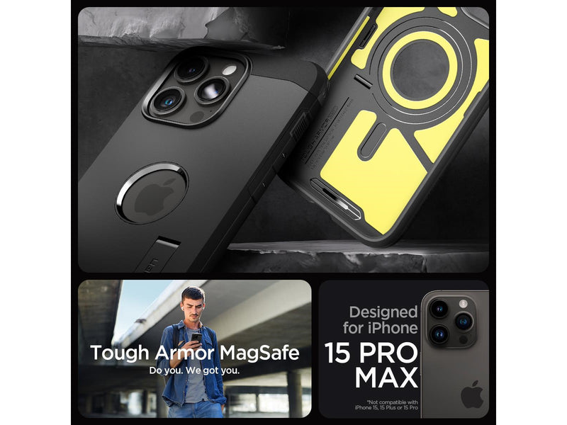 Spigen Tough Armor MagSafe - black - iPhone 15 Pro Max