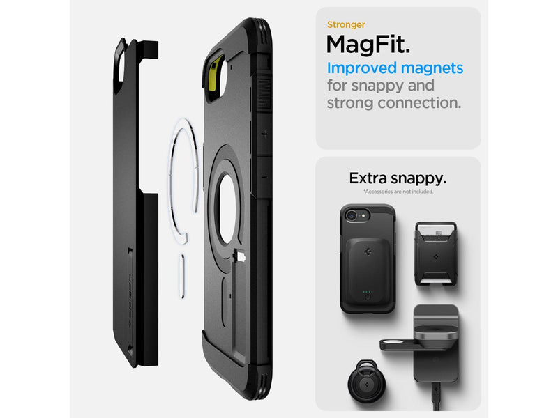 Spigen Tough Armor MagSafe - black - iPhone 17e/16e