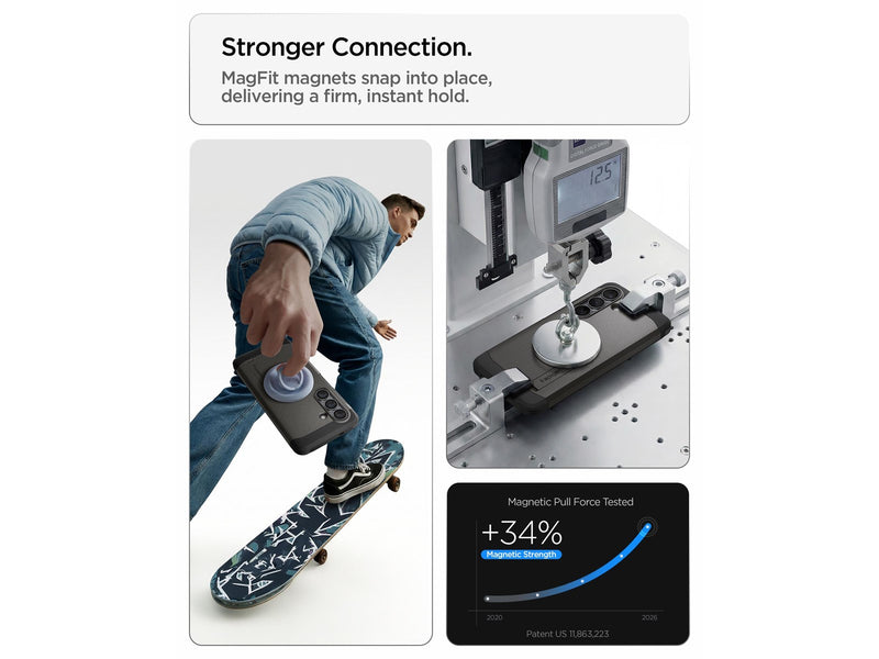 Spigen Tough Armor MagSafe - gunmetal - Samsung Galaxy S26+