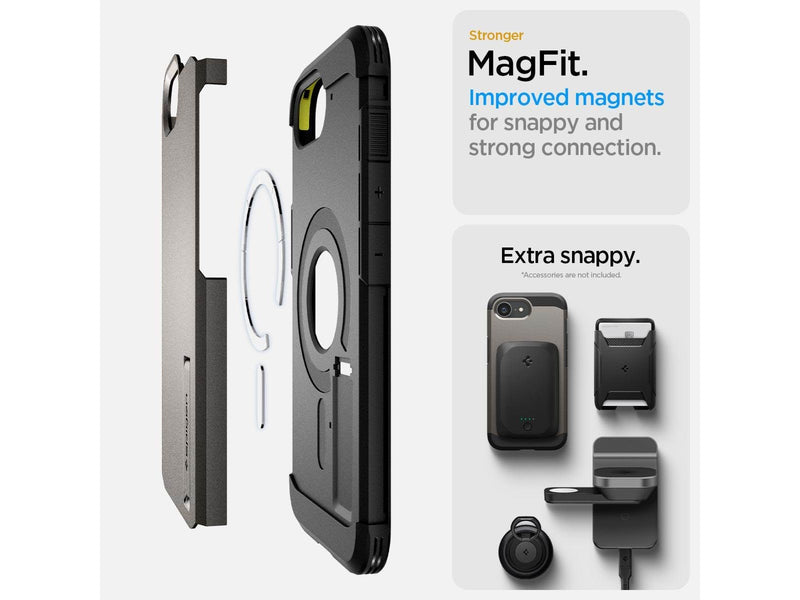 Spigen Tough Armor MagSafe - gunmetal - iPhone 17e/16e