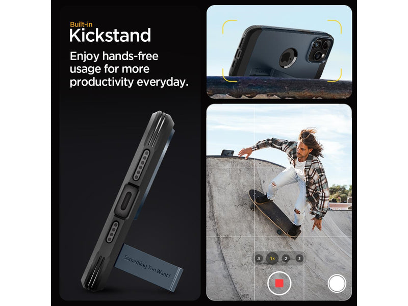 Spigen Tough Armor MagSafe - metal slate - iPhone 15 Pro Max