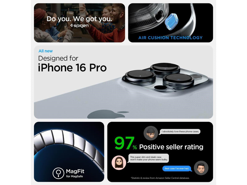 Spigen Tough Armor MagSafe - metal slate - iPhone 16 Pro