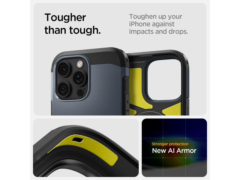 Spigen Tough Armor MagSafe - metal slate - iPhone 16 Pro Max