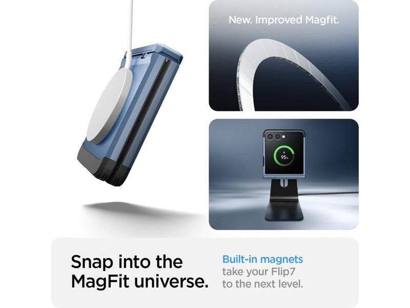 Spigen Tough Armor Pro MagSafe - sierra blue - Samsung Galaxy Z Flip7