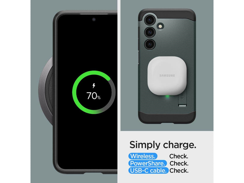 Spigen Tough Armor - abyss green - Samsung Galaxy S24