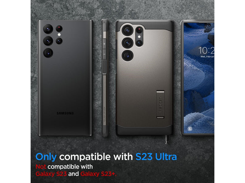 Spigen Tough Armor - gunmetal - Samsung Galaxy S23 Ultra