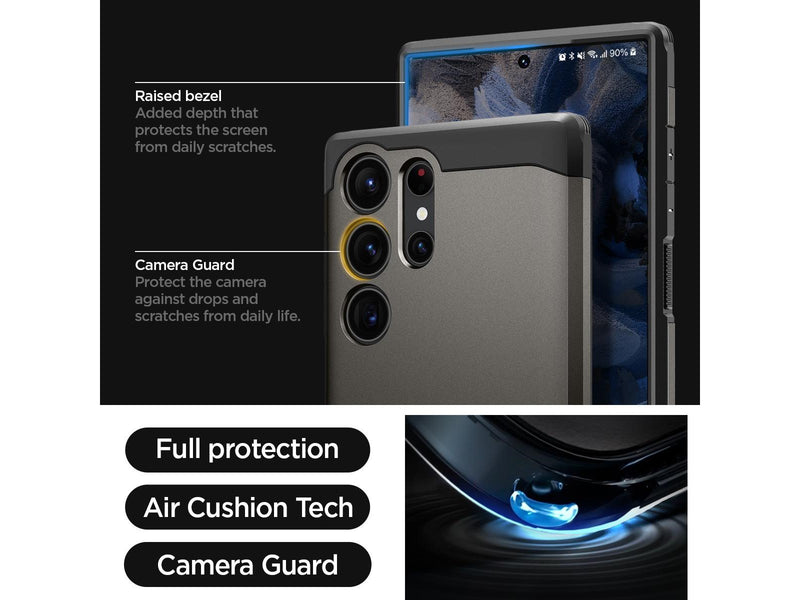 Spigen Tough Armor - gunmetal - Samsung Galaxy S23 Ultra