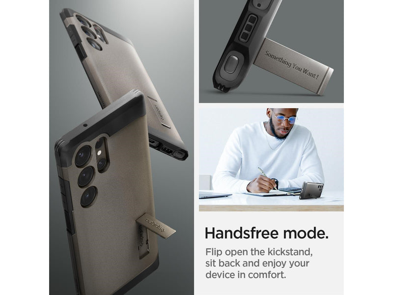 Spigen Tough Armor - gunmetal - Samsung Galaxy S23 Ultra