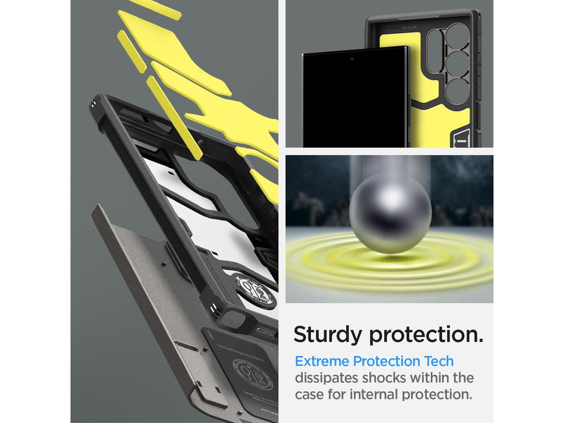 Spigen Tough Armor - gunmetal - Samsung Galaxy S24 Ultra