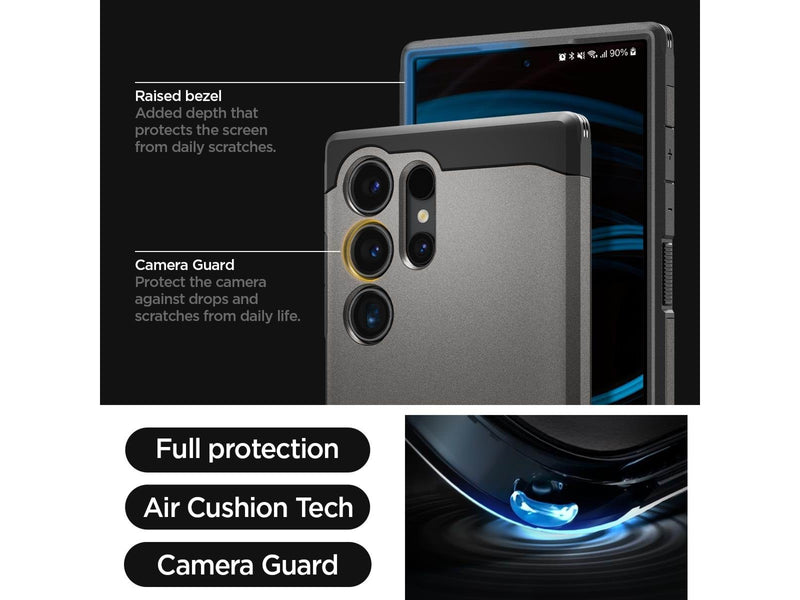 Spigen Tough Armor - gunmetal - Samsung Galaxy S24 Ultra