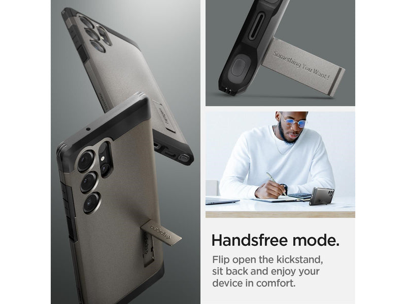 Spigen Tough Armor - gunmetal - Samsung Galaxy S24 Ultra